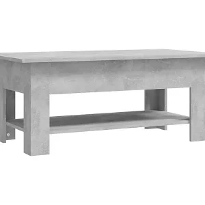 Couchtisch-Sofatisch-Beistelltische Betongrau 102x55x42 cm Holzwerkstoff SHL59587 Kostenloser Rückversand