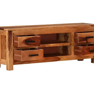 TV-Schrank 110x30x40 cm Massivholz Nur Heute