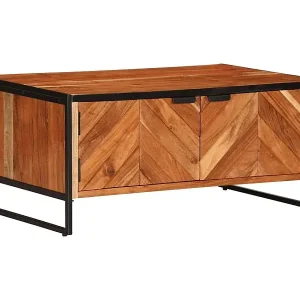 Couchtisch 90x55x40 cm Massivholz Akazie Mega-Angebot