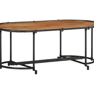 Expressversand Couchtisch 110x55x40 cm Massivholz Akazie