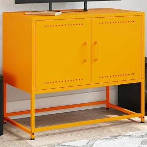 TV-Schrank Senfgelb 68,5x39x60,5 cm Stahl Kostenloser Rückversand