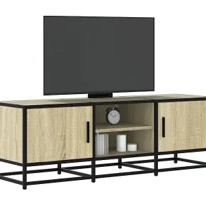 Sonderaktion TV-Schrank Sonoma-Eiche 120x35x41 cm Holzwerkstoff und Metall