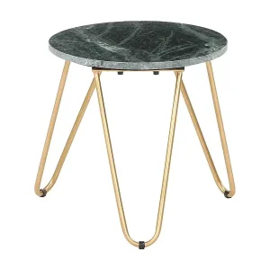 Couchtisch Grün 40×40×40 cm Echtstein in Marmoroptik Nur Für Kurze Zeit