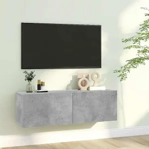 TV-Schrank Betongrau 100x30x30 cm Holzwerkstoff Preis Gesenkt