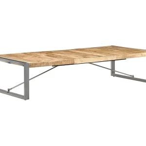 Couchtisch 180x90x40 cm Raues Mangoholz Top-Preis