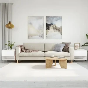 Couchtische 2 Stk. Weiß 50x46x50 cm Holzwerkstoff Letzte Chance