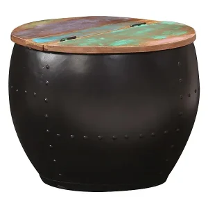 Couchtisch 53x43 cm Altholz Massiv Mega-Angebot