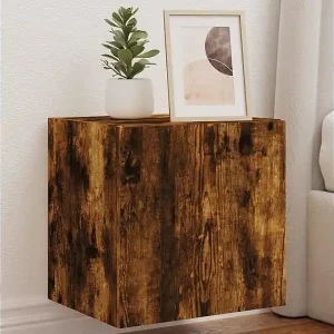 2er TV-Schränke,TV-Wandschränke mit LED-Leuchten Räuchereiche -gkd821842 Bestpreis